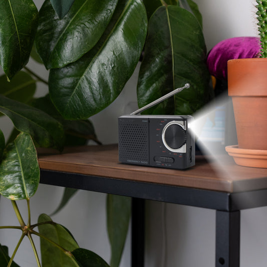 Caliber AM/FM Noodradio op Batterijen