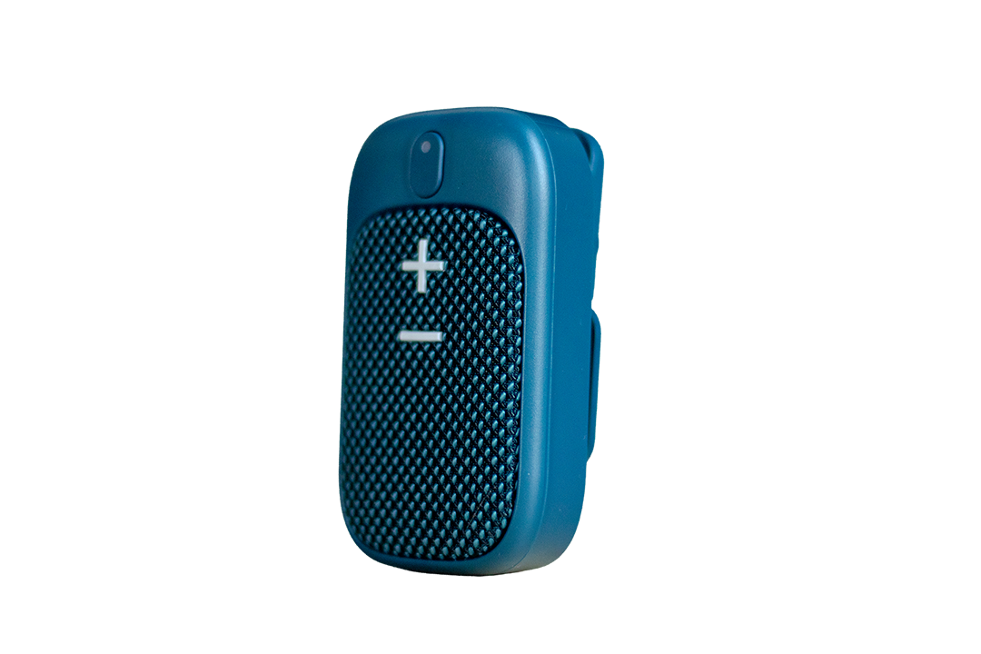 Draagbare Bluetooth speaker met clip